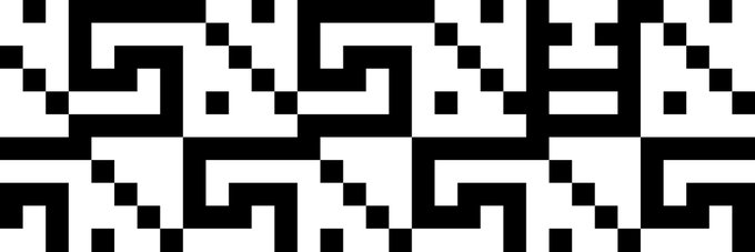 A black-and-white abstract QR code-like pattern, which appears to be a pixelated digital art piece representing an "Opepen" NFT, ready for the 33x11 submission mentioned in the post.