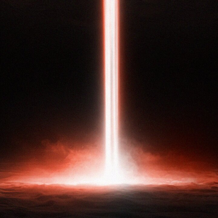 The image features a long, bright light or beam of light that appears to be coming from the top right corner. It seems to be glowing red or orange, which contrasts with the dark background. The caption "Soon" suggests that this image might be related to an event or situation happening soon. However, without more context, it is difficult to determine if the image is directly connected to the post or just a part of a larger series of images.