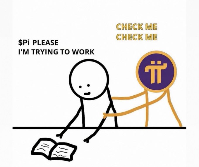 The image features a cartoon depiction of a person sitting at a desk, reading a book while another person tries to check them out. The text "SPI Please I'm trying to work" is written above the person who is checking them out. This suggests that the person might be taking a break from their work or studying and has been interrupted by someone else.