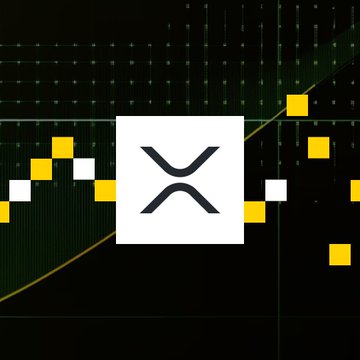 The image features a black background with white squares arranged in a zigzag pattern, creating an abstract representation of a graph or chart. The XRP Ledger logo is prominently displayed within this design, accompanied by the text "BREAKING: XRP Ledger has a new proposal to block flash attack". This suggests that the XRP Ledger platform is working on improving security measures against Flash attacks and enhancing the overall safety of its users' transactions.