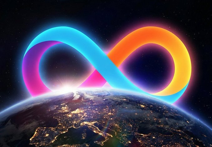 The image features a large, colorful, glowing circle with an "E" inside of it, which appears to be floating above the earth. The background shows a view of the planet Earth from space, highlighting its size and position relative to other celestial bodies in the solar system. The caption at the bottom of the image reads: "ICP is the only Ecosystem that can run the world." This statement suggests that the glowing circle represents the International Space Station (ISS), which serves as a laboratory for conducting scientific research on Earth's ecosystems, including agriculture and food production.
