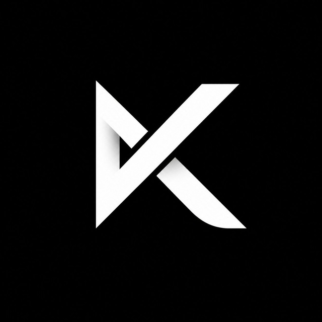 A white geometric "K" logo on a black background, representing the Korvex brand mentioned in the post about reimagining Web3 creator distribution beyond short-lived reach spikes.