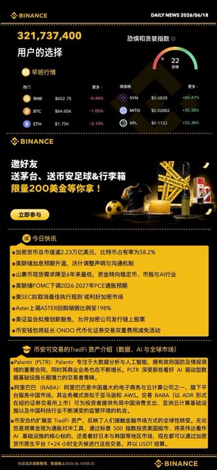 The image features a black and yellow page with white text, advertising a promotional offer for Binance cryptocurrency exchange at the end of the month. The advertisement emphasizes that there are no fees involved, making it an attractive option for potential users.