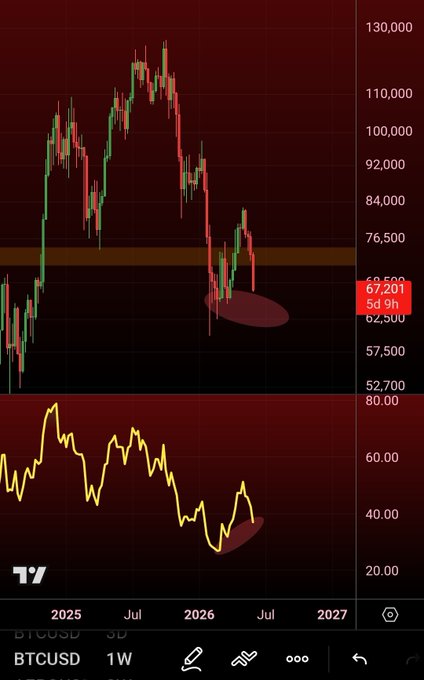 #BTC Weekly: Bitcoin price change over two weeks, from Nov. 3-20th.