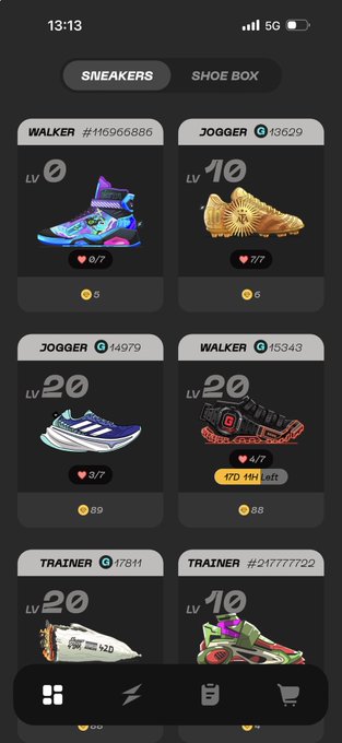 The image shows a collection of sneakers displayed on an app, with various styles and colors available for purchase. The app has a rating system that allows users to rate their preferences and leave reviews about the sneakers they have tried or are considering purchasing. The post features a list of sneakers from different brands and models, along with some descriptions and ratings provided by other users who have already tested these shoes. The post encourages people to share their experiences and opinions on the sneakers in order to help others make informed decisions when choosing a sneaker.