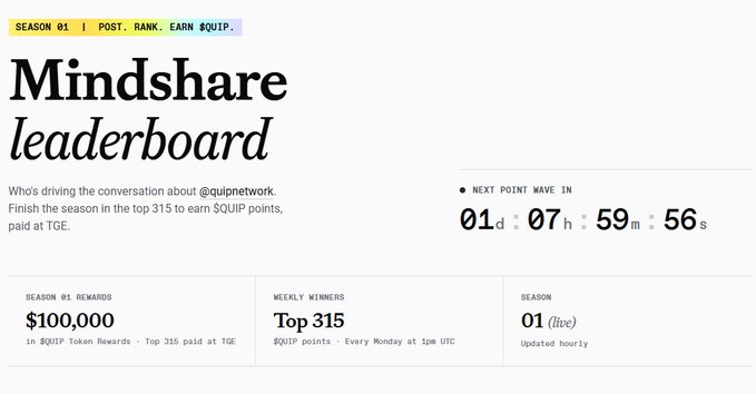 The image shows a screenshot of a webpage with information about Mindshare Leadership. The website provides details about its leaderboard, including the scores for a game and other relevant data. A social media post is also displayed at the bottom of the page. The main focus on this page appears to be discussing the topic related to Mindshare Leadership or sharing some knowledge about it.
