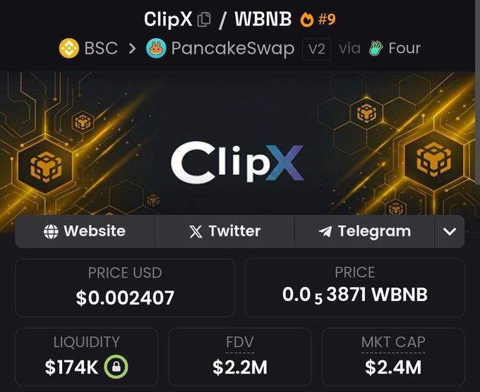 The image shows a screenshot of a website's trading platform displaying different cryptocurrency prices for Bitcoin Cash, Ripple, and Litecoin. The text "ClipX 0 @BNBCaptain @cz_binance let's make $clipx great again 50M MC next" is visible in the post. This suggests that the poster or image is promoting a trading platform for cryptocurrency, with an emphasis on Bitcoin Cash as it currently has a price of around 0.4 million dollars, followed by Ripple at 0.58, and Litecoin at 1 dollar. The aim of this message might be to encourage people to invest in these cryptocurrencies based on their current value or potentially predict future market trends.