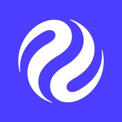 A stylized white "S" or flame-like emblem displayed on a blue background, likely representing the logo associated with Injective ($INJ), a blockchain platform featured in the accompanying post about onchain finance and real-world asset tokenization.