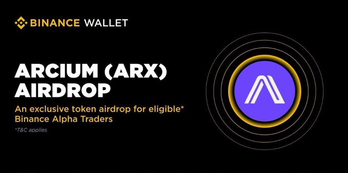 The image features a banner for an ARCium (ARC x) Airdrop reward. It emphasizes that this is an exclusive token reward program meant exclusively for Bitcoin, Alpha Traders, and others who are interested in buying or selling bitcoins on exchanges like BitStriped, Binance, etc. The text on the banner highlights how users can claim their rewards by taking advantage of this new reward system, which has been rolled out recently.