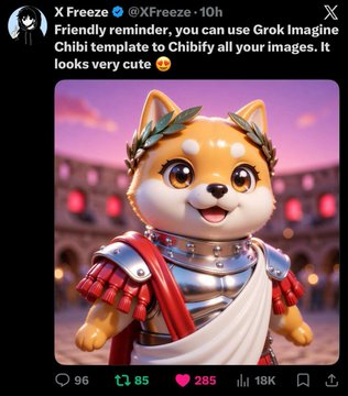 The image features a cute cartoon dog wearing a red cape with gold trim, standing next to a building at night. The caption of the image reads "Có nhiều tài khoản liên quan đây như cảm giác khá giống giai đoạn đầu của - kekius - xác nhận, họ đã launch con này Elon yêu Doge là điều không". The post is about a cute cartoon dog wearing a cape and red trim.