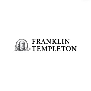 The image shows the Franklin Templeton logo, featuring a portrait of Benjamin Franklin next to the company name. This relates to the news of Franklin Templeton's clients purchasing $5.66 million worth of XRP, highlighting the investment firm's involvement in the cryptocurrency market.