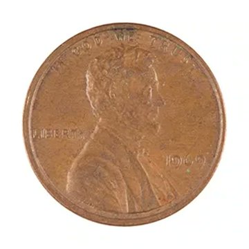 A close-up of a copper 1916 US penny showing the obverse with Lincoln's profile, the text 'IN GOD WE TRUST', 'LIBERTY', and the date '1916'.