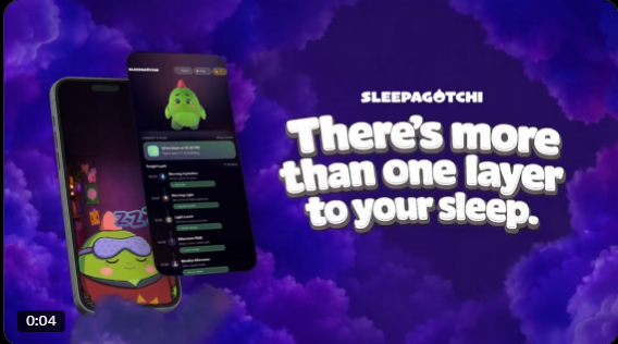 The image features a cell phone with an app displayed, which appears to be related to sleep or relaxation techniques. The background of the image is purple, creating a visually appealing contrast with the white text that reads "There's more than one layer to your sleep." This phrase emphasizes the idea that there are multiple layers involved in achieving a good night's rest and highlights the importance of understanding these layers for better sleep quality.