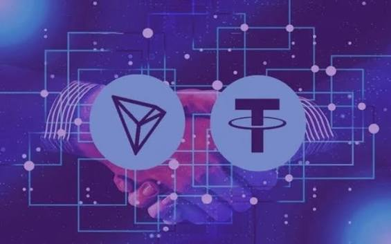 The image depicts a handshake overlaid with the logos of TRON (TRX) and Tether (USDT), symbolizing the partnership between the blockchain network and the leading stablecoin issuer. This visual reinforces the post's claim that TRON is nearing a major adoption milestone with nearly 100 million stablecoin holders, highlighting the network's dominance in the stablecoin ecosystem.