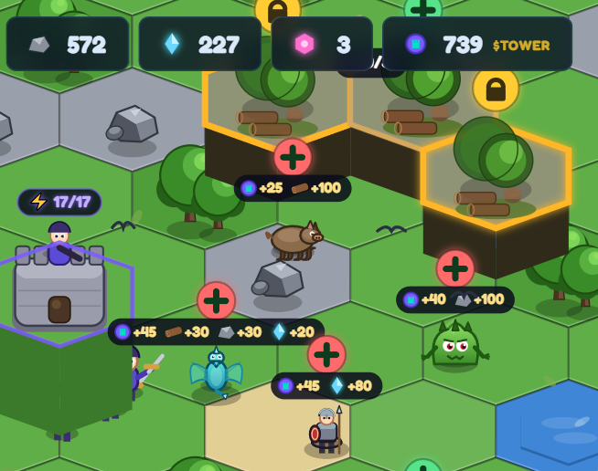 The image shows a video game map with various elements, including different types of monsters such as a boar, wood, stone, and a crystal. The map also features a castle and a river. A player's character is located at the bottom left corner of the screen, ready to embark on an adventure in this fantasy world.

The post provides information about the game, stating that there are four types of roaming monsters: boar, wood, stone, and crystal. It also mentions that players can earn tokens for these monsters by completing tasks or challenges within the game. The post suggests a strategy to use these monster types strategically in order to gain an advantage over opponents.