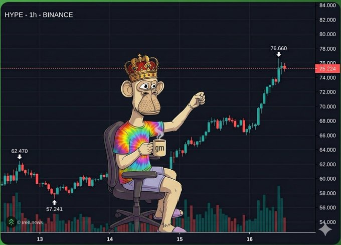 "$HYPE is living up to its name, we are officially out of the accumulation zone and sending it who else is riding this wave."