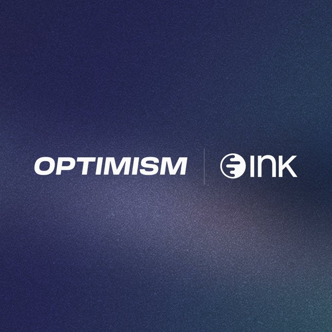 The image features a logo for an online magazine called "optimism.io", which is named after the company's founder, Optimism International. The logo consists of two lines of text written in white against a dark blue background. One line reads "Optimism" and the other says "ink". This suggests that the website focuses on promoting positivity and creativity through writing and art.