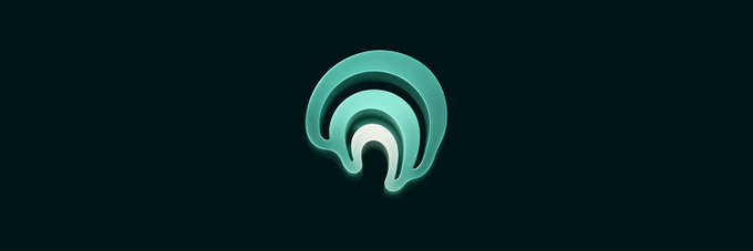 A stylized teal brain or wave-like logo on a dark green background represents TRENCHGPT, the AI tool introduced for navigating the Solana memecoin ecosystem. The minimalist design conveys intelligence and insight, fitting the concept of an AI that educates newcomers on the complex world of memecoins, narratives, and trading communities.