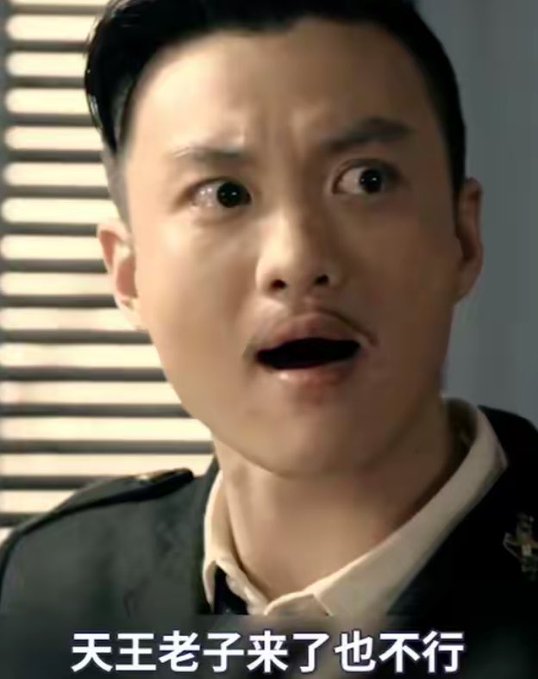 A man with an exaggerated, shocked expression stares wide-eyed at something off-screen, with Chinese text at the bottom reading "天王老子来了也不行" (roughly "Not even God himself can stop it"). The image is used as a meme to humorously emphasize the poster's point about "binancecat" being a firmly established term, no matter how much others argue otherwise.