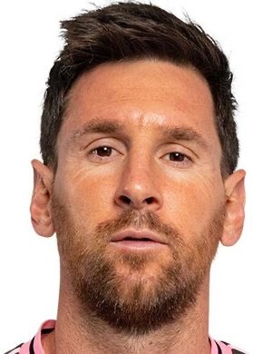 A close-up portrait of Lionel Messi, often referred to as the "GOAT" (Greatest of All Time) in soccer, accompanies a post promoting what appears to be a meme coin ticker using his name alongside a Solana contract address.
