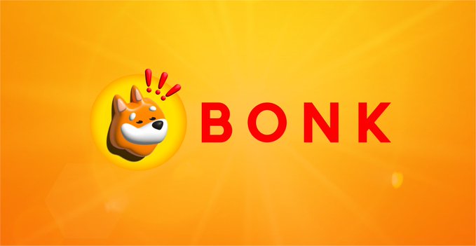 A Bonk-branded graphic featuring the Shiba Inu mascot logo and the text "BONK" in bold red letters on a bright orange background, visually representing the BonkDAO community amid news of a $20 million governance exploit targeting the BONK token.