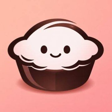A cartoon chocolate cupcake with a smiling face is shown against a pink background. The cute dessert mascot playfully complements the post's optimism about upcoming DeFi projects on BNB Chain, suggesting something sweet and exciting is on the horizon.