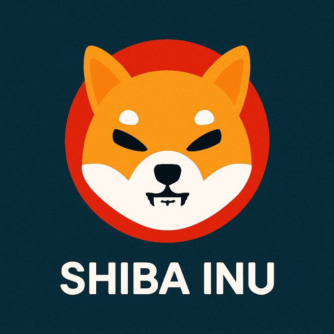 A stylized orange and white Shiba Inu dog face logo on a red circular background, with "SHIBA INU" text below on a dark teal background, visually representing the $SHIB cryptocurrency token highlighted in the accompanying post about its recent burn rate explosion and price surge.