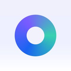 A blue and teal gradient donut-shaped logo, likely representing the GMGN platform mentioned in the post, is displayed on a light gray background to announce the verification of the $HOPIUM token contract.