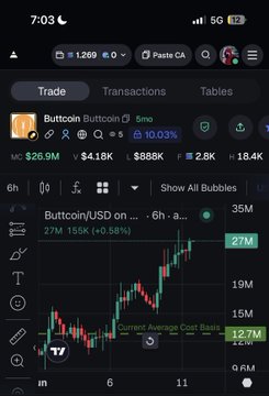 This image shows an analysis of Bitcoin's performance, with a focus on past transactions, price quotes, and future projections. It appears that someone has made a large purchase using Bitcoins, likely worth around $20,000 or more, as indicated by the screenshot. The user shared their thoughts about reaching 20m-30m (or possibly even 8M) in value for the Bitcoin investment within the next couple of weeks through further investments and trading strategies.