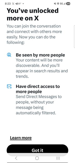 The image shows a phone screen with an app called "You've Unlocked More On X". The main focus of the image is a message that reads "Focus on what is in the image and how it relates to the post". This message seems to be related to the app, possibly providing information or instructions about using the app.