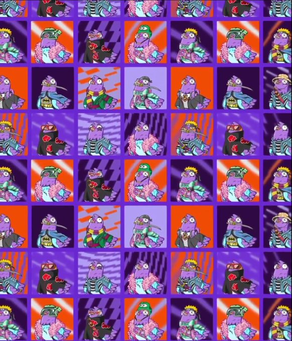 The image features a grid of square illustrations depicting various characters wearing different outfits. These illustrations are arranged in rows and columns, creating a visually appealing pattern that captures attention. The colors used for these illustrations range from purple to orange, adding depth and vibrancy to the overall design. The post about Wingston NFTs mentions that the whitelist is most interesting because it rewards early participation or luck, which aligns with the concept of being on the whitelist in this image. The characters are not only colorful but also unique, making them stand out from one another and adding a sense of individuality to each illustration.