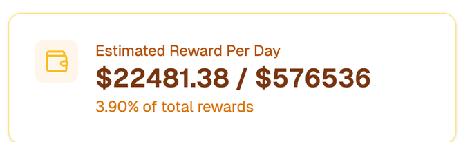 The image shows a screenshot of an email advertisement from Poly, offering estimated reward per day in dollars. The text displays that there are currently 3.9% total rewards available. However, the rewards appear to be fake and cannot be actually earned, as they seem to be associated with inactive markets or specific market conditions that affect some portion of the population more than others.