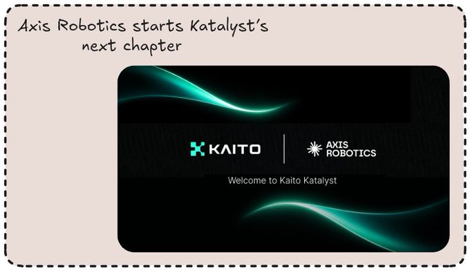 Same as image 8 - an AMA announcement for Axis Robotics and Kaito Katalyst partnership announcement.