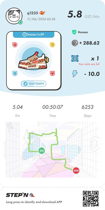 The image shows a step counter app with a map of a city, which displays the user's progress towards their daily step goal. The app also provides information about the user's location and time zone, as well as the number of steps taken so far.