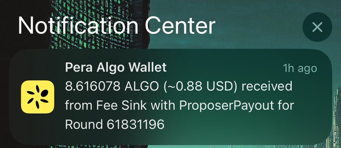 A message with an attached screenshot of a phone, showing the notifying app for a payment being made. The message shows that there is some sort of charge happening or payment been processed from a credit card company called FreeSink which was paid through Payout Proposal. This information was posted in this image along with a caption suggesting love about this payment notification process and no worry over the transaction amount.