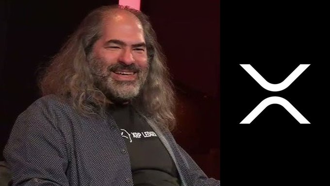 David Schwartz, Ripple's CTO, is shown smiling in the image alongside the XRP logo, visually tying his bullish technical perspective to the cryptocurrency he helps develop.