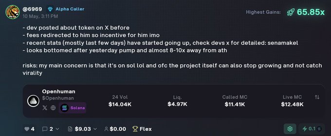 The image features a screenshot of an online post that includes a screenshot of a website, possibly from another site or social media platform such as Instagram, with text at the top that reads "hit 65x+ gonna gamble more in my RUN IT UP TG (pss its free) t.me/runitup". The main focus of this image is on the text and its connection to the online post. However, there are no visible details about the content or image itself in the image description provided.