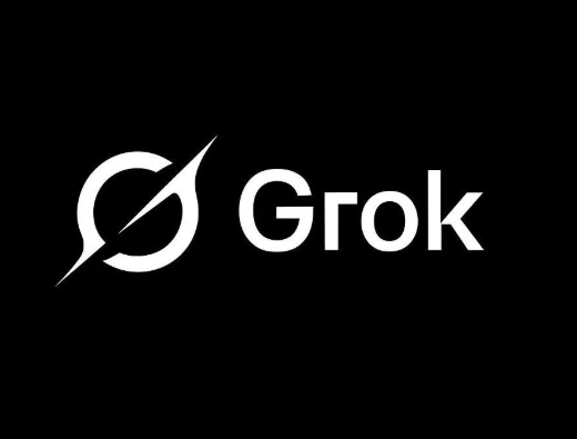 The Grok logo appears in white text on a black background.