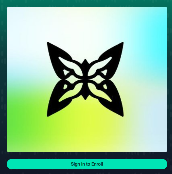 The image presents a post about signing up for a Quantum Echoes project on a social media platform called Nucleus. The main focus of the post is an illustration depicting a butterfly with black and white colors, surrounded by teal tones representing wings. This image serves as an advertisement or an invitation to sign up for the Quantum Echoes common-rarity collection, which will likely be open-ended and accessible to early supporters, collaborators, and active community members who are passionate about Quantum Echoes.