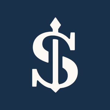 Stylized monogram logo featuring the letters 'S' and 'D' intertwined with an arrow design on a dark blue background, resembling a sports team emblem.