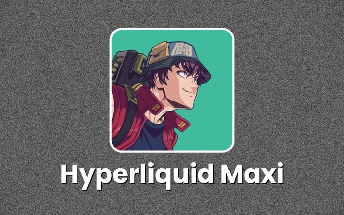 An app icon featuring an illustrated character wearing a cap, with the text "Hyperliquid Maxi" below it.