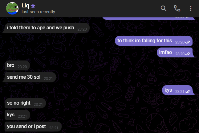The image shows a conversation between two people where one person shares information they've found online, which is related to the topic of finances or money-related matters. The other person responds with their opinion about this specific piece of information. The message displayed in the image appears to be a screenshot of a post on social media and it's labeled as a lie. Additionally, there are references to Axiom badges being used for this particular conversation.