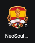 A logo on a dark background showing a gold and red badge with 'ESP' text, alongside 'NeoSoul' branding.