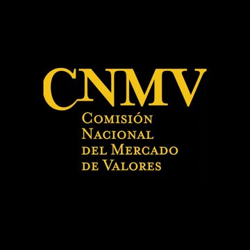 The image displays the yellow logo of the **CNMV (Comisión Nacional del Mercado de Valores)**, Spain's National Securities Market Commission, set against a black background. The logo is relevant to the accompanying post because the CNMV is the Spanish financial regulator enforcing the MiCA deadline, requiring unlicensed crypto firms like Binance to exit the EU market by June 30.