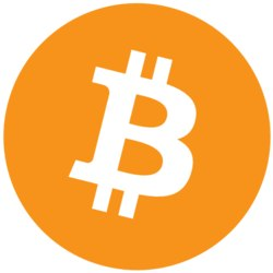 The Bitcoin logo, an orange circle with a white stylized 'B' symbol.