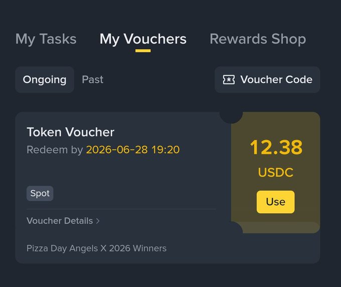 The image features a screenshot of a website, displaying a "Payment" button that has been recently accepted for a Bitcoin payment. The text below the picture reads "Great news! #BinancePizza Twitter Event payment has finally been received successfully. Thank you to the Binance Team for processing the reward distribution." This information about the successful payment provides context and emphasizes the positive outcome of the Bitcoin transaction.