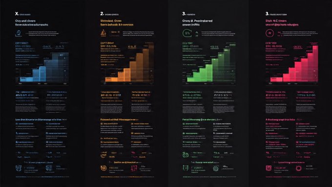The image shows an infographic from Binance Academy comparing three methods of betting on stocks: "1. Own shares - Direct stock ownership," "2. Trade stocks - Derivatives contracts," and "3. Grow & Pentashield - Leveraged tokens," each featuring color-coded bar charts (blue, orange, and green/red) with key metrics and tickers like AAPL, TSLA, and BTC. The infographic supports the thread's message by visually illustrating the differences between traditional stock ownership, derivatives trading, and leveraged/perpetual products, highlighting how each carries distinct risks and mechanics.