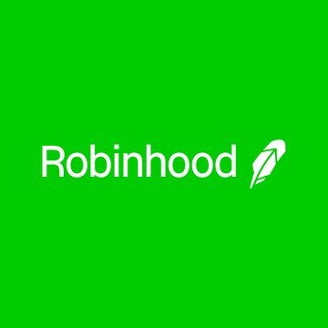 The image displays the Robinhood logo in white text with a feather icon on a bright green background. It serves as a visual representation of Robinhood accompanying news about its new multiyear partnership with Crypto.com to expand its prediction-markets business.