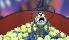 An animated Minion character stands in a claw machine filled with yellow balls.