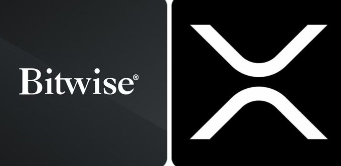 The image displays the Bitwise logo on a dark background alongside the XRP cryptocurrency symbol, visually branding the news about Bitwise's XRP ETF attracting $16.89M in net inflows—nearly all of the $18.38M total inflows into U.S. spot XRP ETFs that day.
